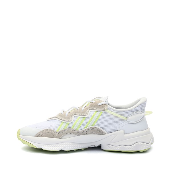 alternate view Womens adidas Ozweego Athletic Shoe - Cloud White / Almost Lime / Pulse LimeALT1