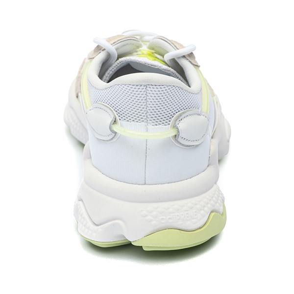 alternate view Womens adidas Ozweego Athletic Shoe - Cloud White / Almost Lime / Pulse LimeALT4