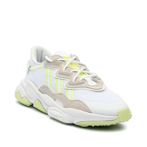 alternate view Womens adidas Ozweego Athletic Shoe - Cloud White / Almost Lime / Pulse LimeALT5