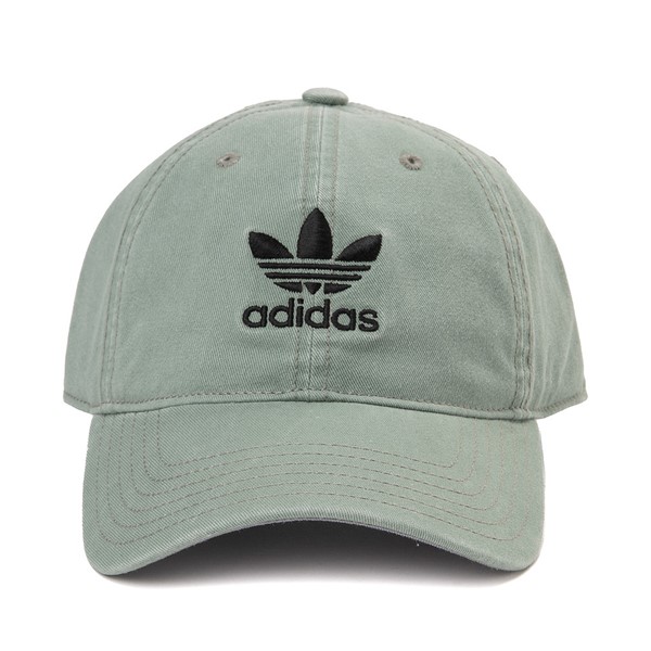 Main view of adidas Trefoil Relaxed Dad Hat - Silver