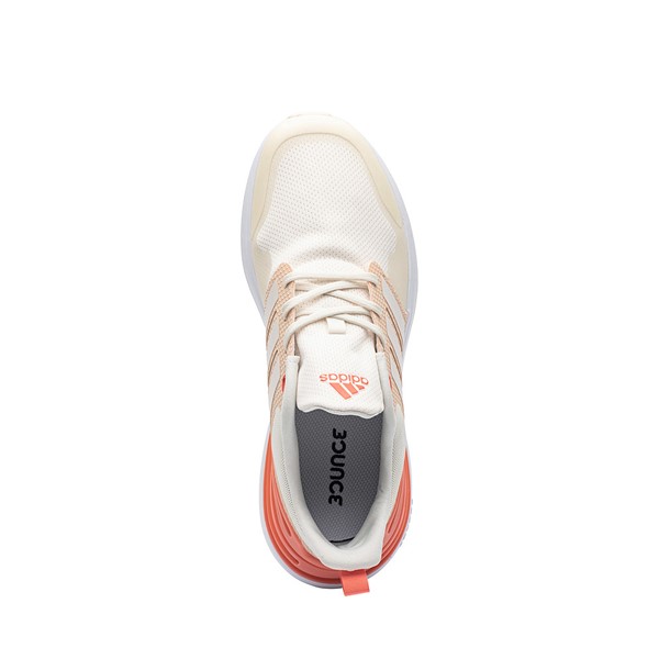 alternate view adidas Rapida Sport Athletic Shoe - Big Kid - Off-White / Solar RedALT2