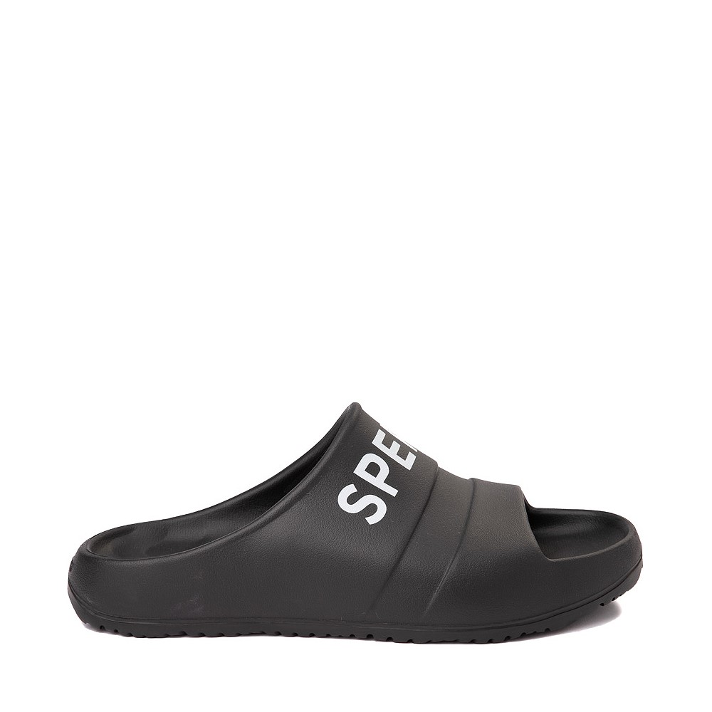 Mens Sperry Top-Sider Float Logo Slide Sandal - Black | JourneysCanada