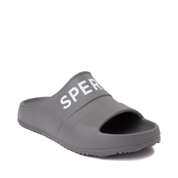 alternate view Mens Sperry Top-Sider Float Logo Slide Sandal - GreyALT5