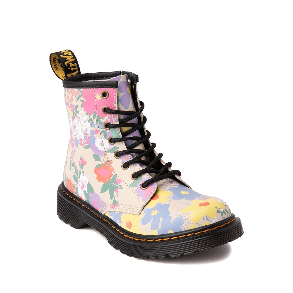 Dr. Martens 1460 8-Eye Boot - Little Kid / Big Kid - Floral Mashup ...