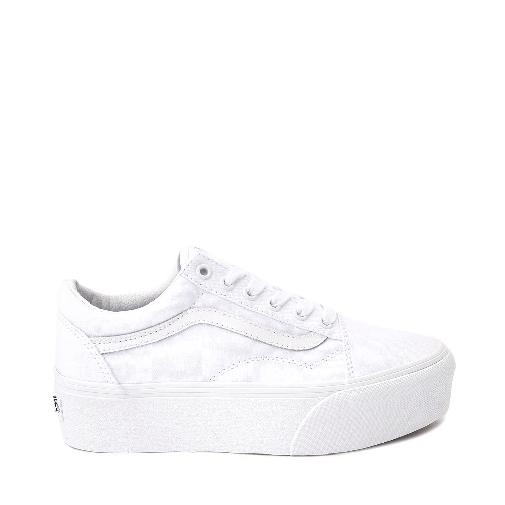Vans Old Skool Stackform Skate Shoe - White Monochrome