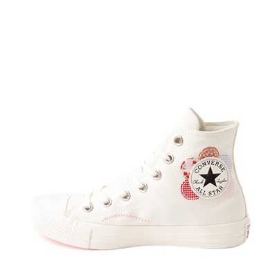 Alternate view of Womens Converse Chuck Taylor All Star Hi Crafted Patchwork Sneaker - Egret