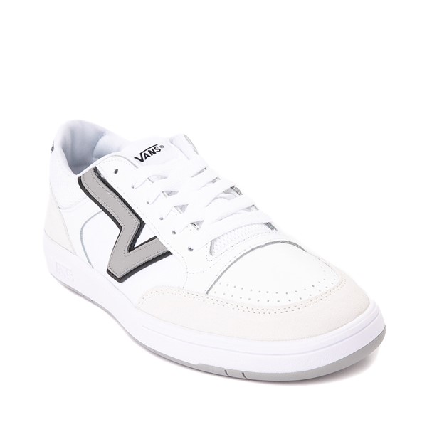 alternate view Vans Lowland ComfyCush® Skate Shoe - True White / Drizzle GreyALT5