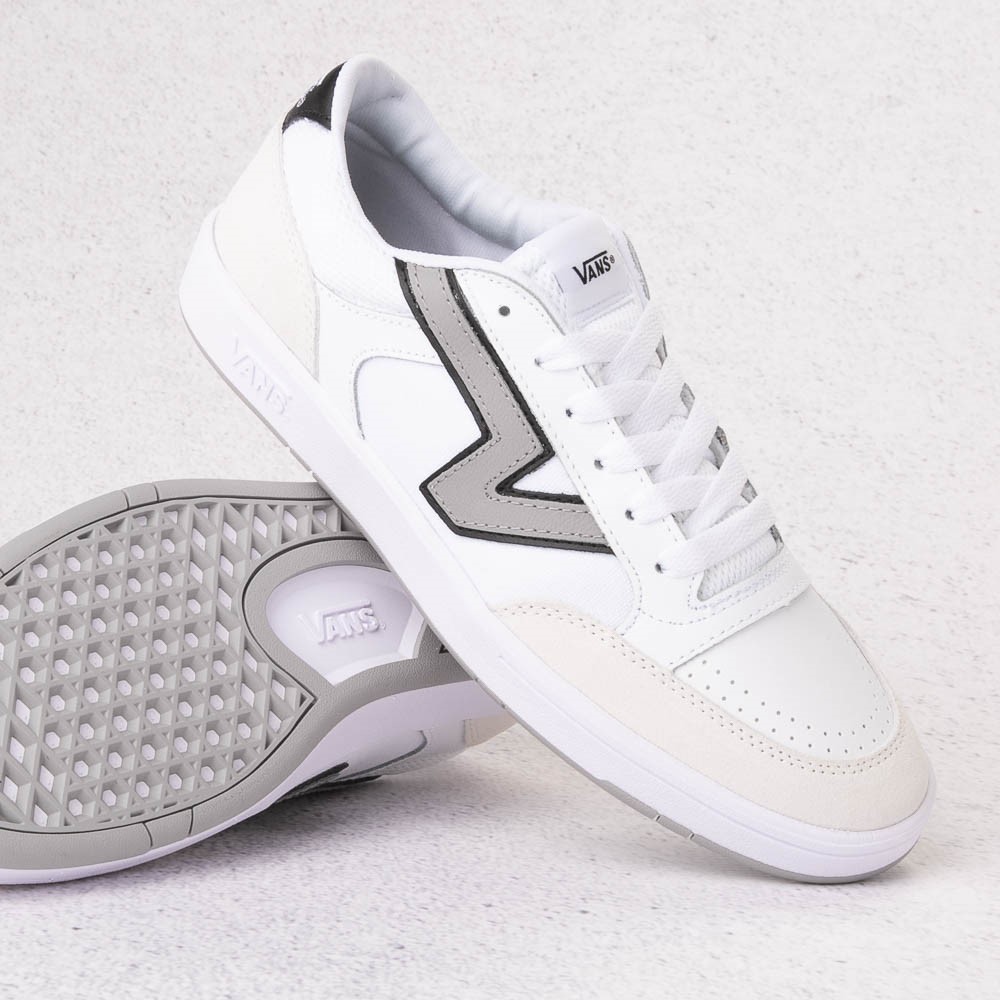 Vans Lowland ComfyCush&reg; Skate Shoe - True White / Drizzle Grey