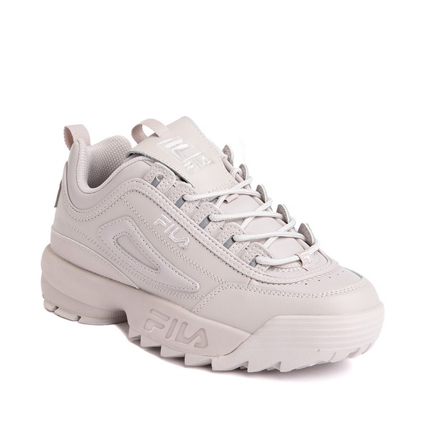 Womens Fila Disruptor 2 Premium Athletic Shoe - Silver Grey Monochrome