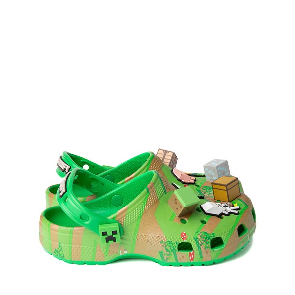 Crocs Classic Minecraft Clog - Little Kid / Big Green