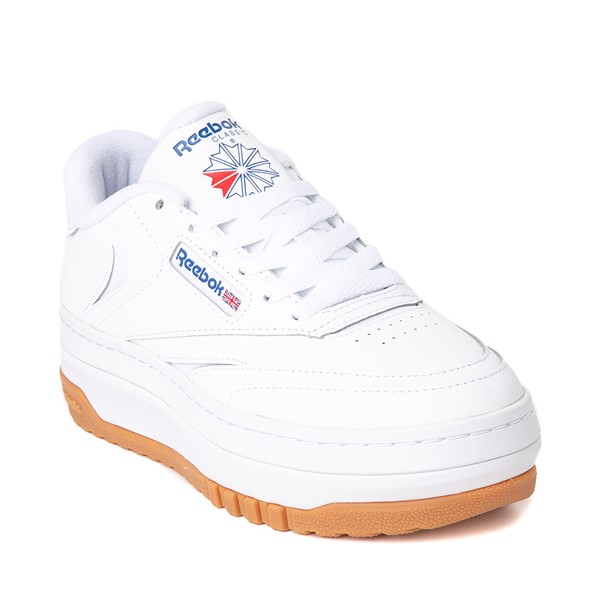 alternate view Womens Reebok Club C Extra Athletic Shoe - White / GumALT5