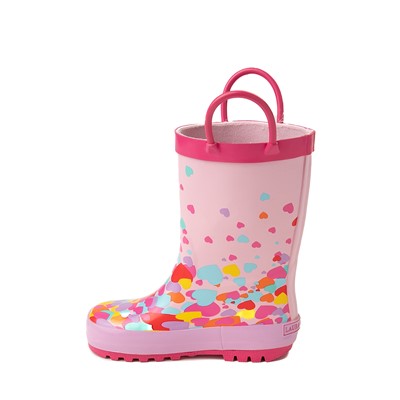 Alternate view of Hearts Rain Boot - Little Kid / Big Kid - Pink / Multicolour