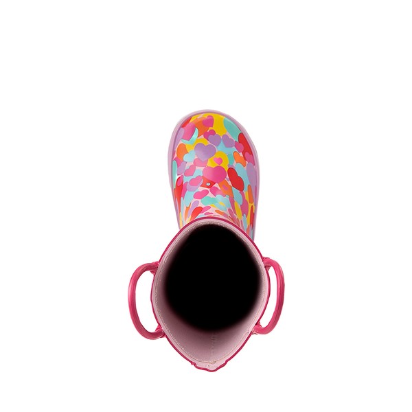 alternate view Hearts Rain Boot - Toddler / Little Kid - Pink / MulticolourALT2