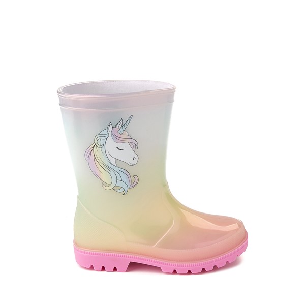 Main view of Unicorn Rain Boot - Toddler / Little Kid - Pastel Multicolour