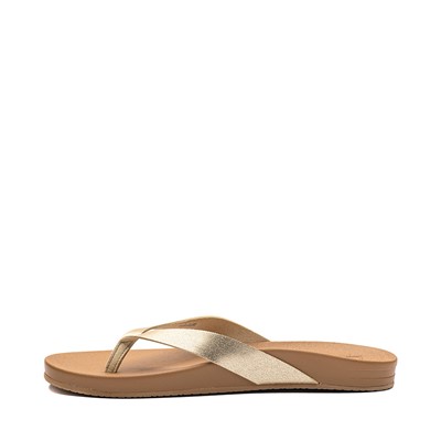 Alternate view of Womens Reef Cushion Court Sandal - Champagne