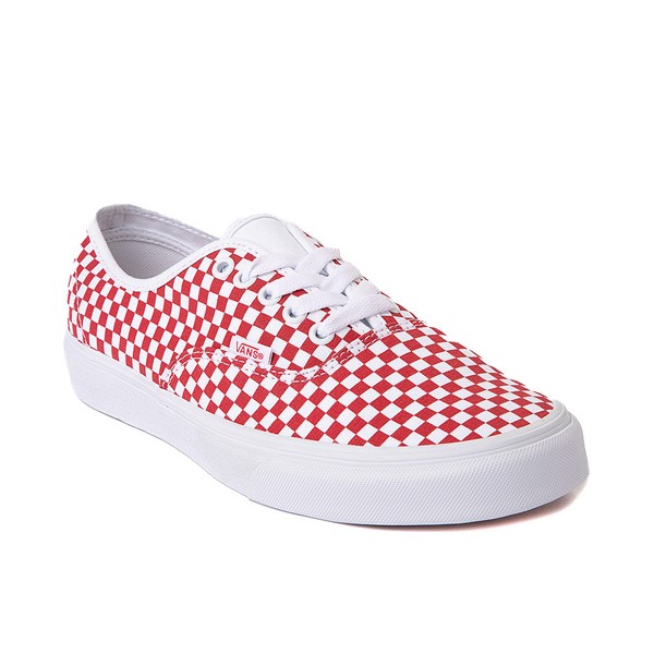Vans Authentic Van Doren Special Checkerboard Skate Shoe - Red / White