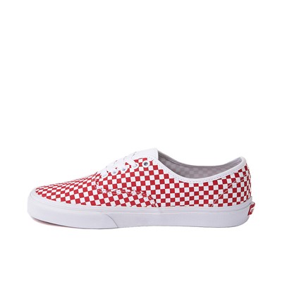 Alternate view of Vans Authentic Van Doren Special Checkerboard Skate Shoe - Red / White
