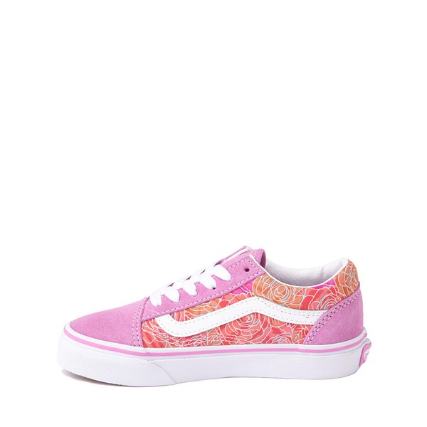 alternate view Vans Old Skool Skate Shoe - Little Kid - Pink / Floral CamoALT1