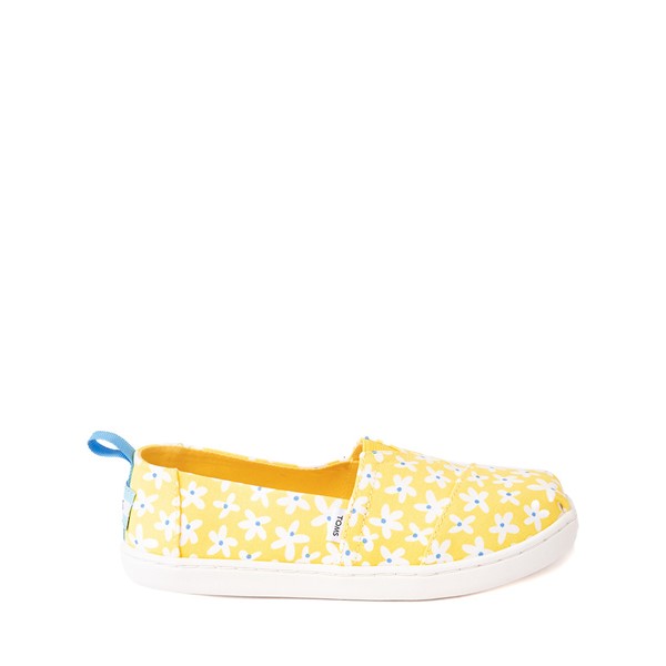 Main view of TOMS Classic Slip On Casual Shoe - Little Kid / Big Kid - Yellow / Sun Daisies