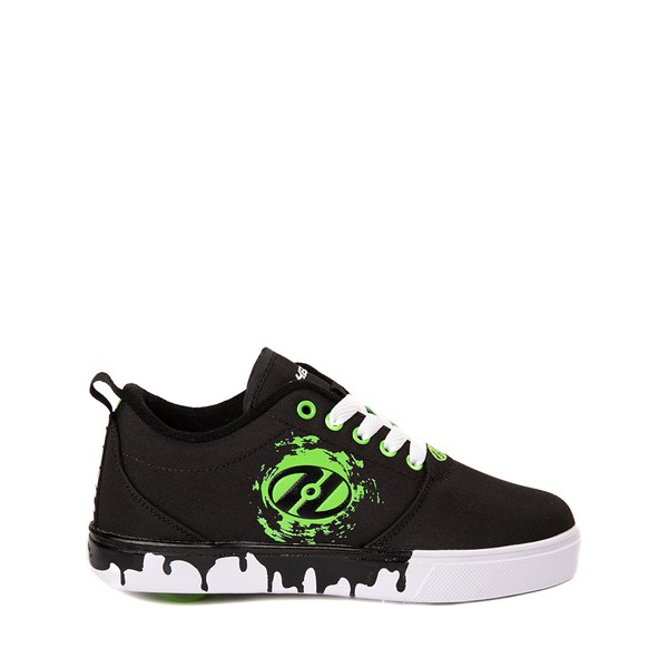 Vue principale de Chaussure de skate Heelys Pro 20 - Enfants / Junior - Noire / Vert fluo