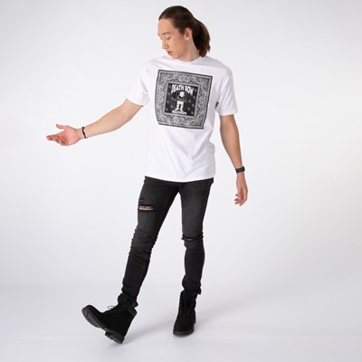Vue alternative de T-shirt Death Row Bandana pour hommes - Blanc