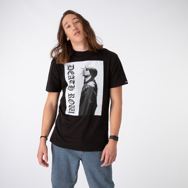 Vue principale de T-shirt Death Row Snoop Dogg pour hommes - Noir