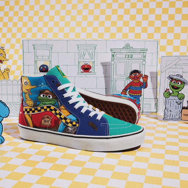 Main view of Vans x Sesame Street SK8-Hi Skate Shoe - Multicolor