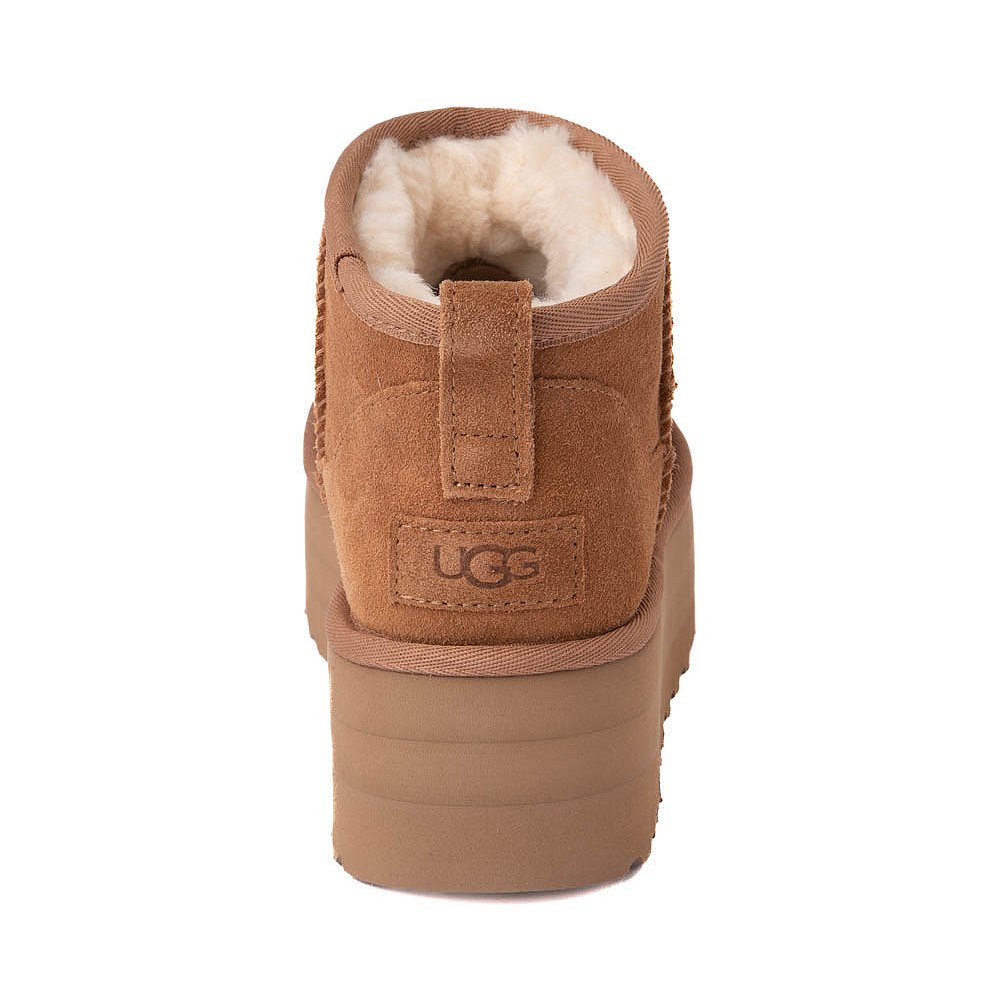 Womens UGG® Classic Ultra Mini Platform Boot - Chestnut