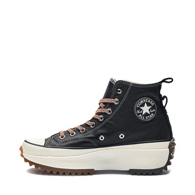 Alternate view of Converse Run Star Hike Leather Platform Sneaker - Black / Egret / Gum