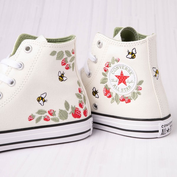 alternate view Converse Chuck Taylor All Star Hi Berries and Bees Sneaker - Little Kid - NaturalTHERO