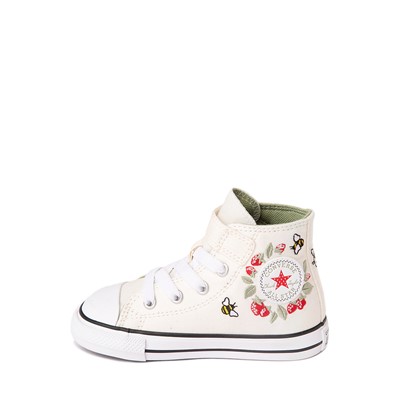 Alternate view of Converse Chuck Taylor All Star 1V Hi Berries And Bees Sneaker - Baby / Toddler - Natural