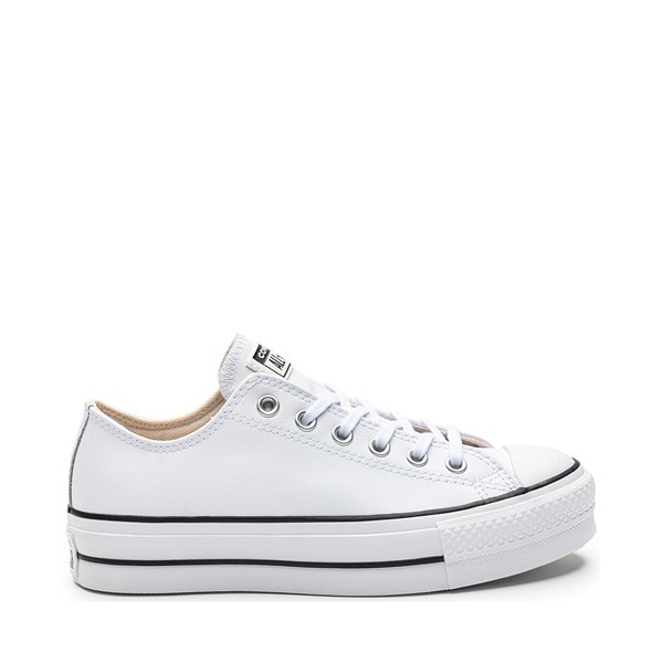 Main view of Womens Converse Chuck Taylor All Star Lo Lift Leather Sneaker - White