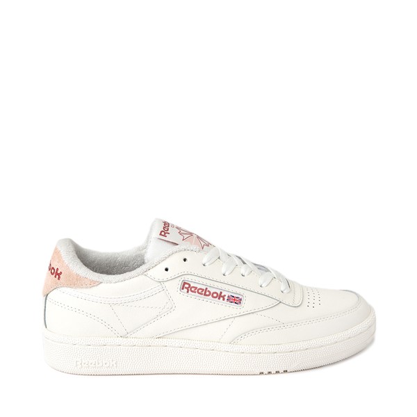 Pink and white reebok on sale classics