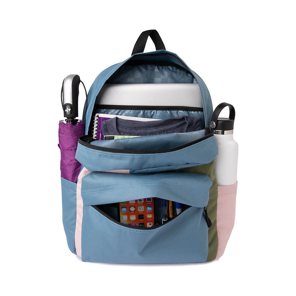 Vans Old Skool H2O Colour-Block Backpack - Bluestone / Rose Smoke ...