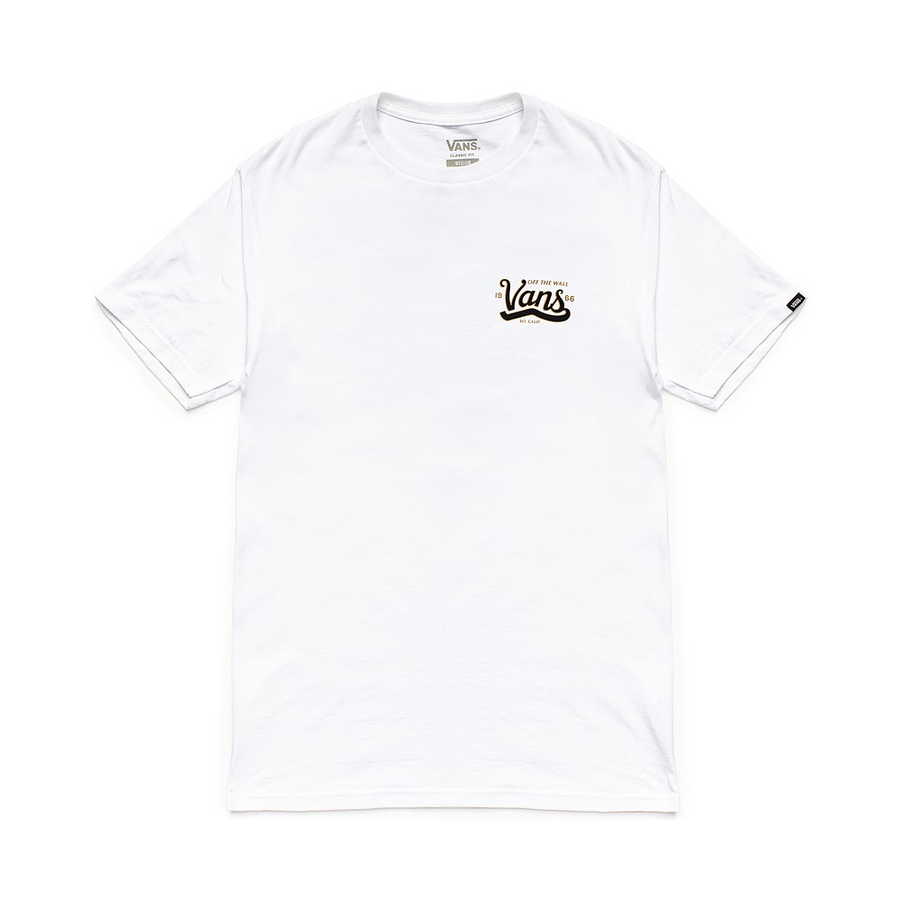 vans white tee