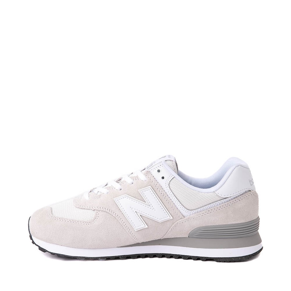 New balance 574 on sale white and grey