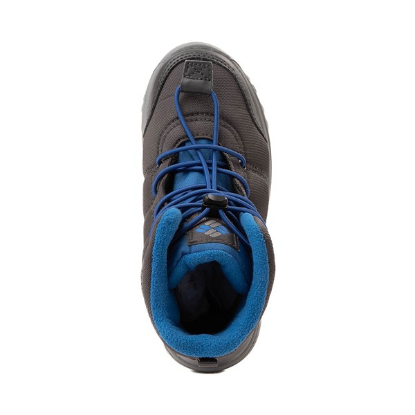 alternate view Columbia Fairbanks™ Boot - Little Kid / Big Kid - Dark Grey / Bright IndigoALT2