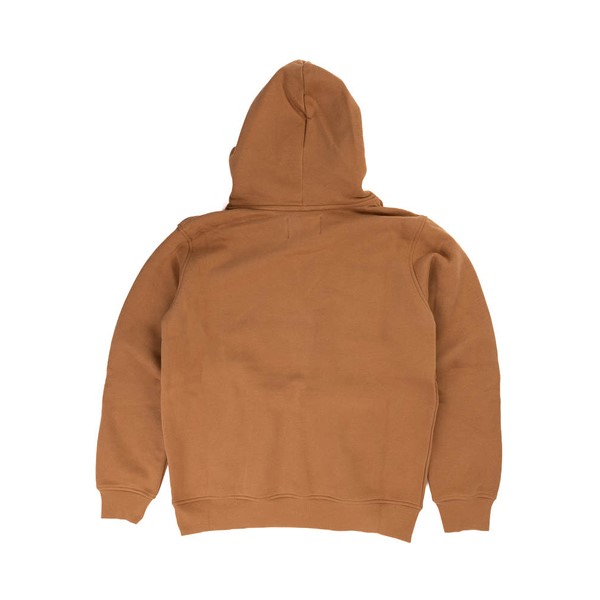 Womens UGG® Rey UGGfluff&trade Logo Hoodie - Chestnut / Plaster