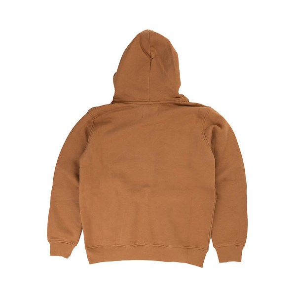 alternate view Womens UGG® Rey UGGfluff™ Logo Hoodie - Chestnut / PlasterALT3B