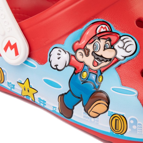 alternate view Super Mario Bros. Crocs Classic Lights Clog - Little Kid / Big Kid - RedALT5B