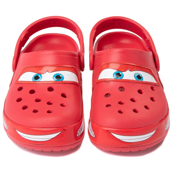 alternate view Disney and Pixar Cars Crocs Classic Lightning McQueen Clog - Little Kid - RedALT4B