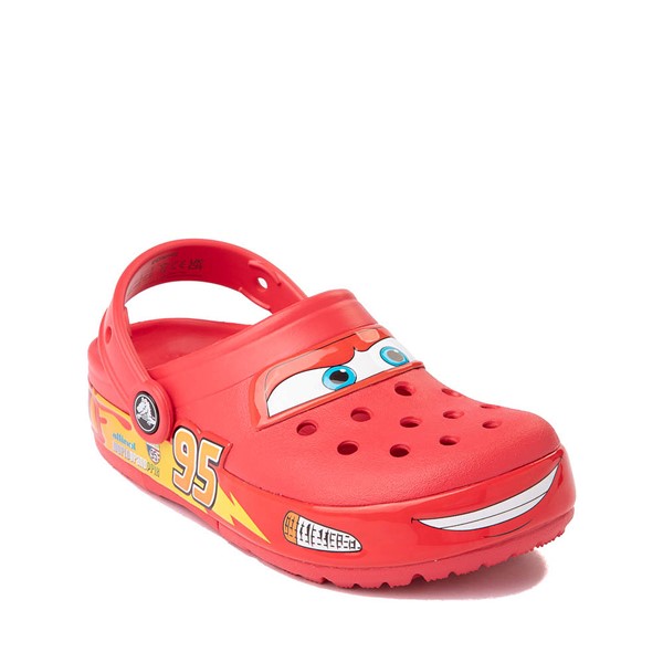 alternate view Disney and Pixar Cars Crocs Classic Lightning McQueen Clog - Little Kid - RedALT5