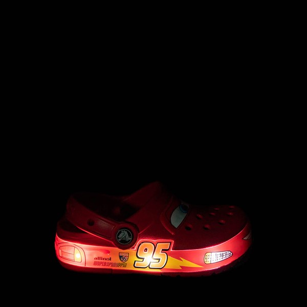 alternate view Disney and Pixar Cars Crocs Classic Lightning McQueen Clog - Toddler - RedALT1