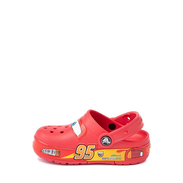alternate view Disney and Pixar Cars Crocs Classic Lightning McQueen Clog - Toddler - RedALT1B