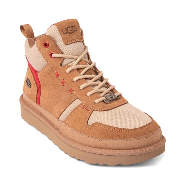 alternate view Mens UGG® Highland Hi Heritage Sneaker - Chestnut / CherryALT5