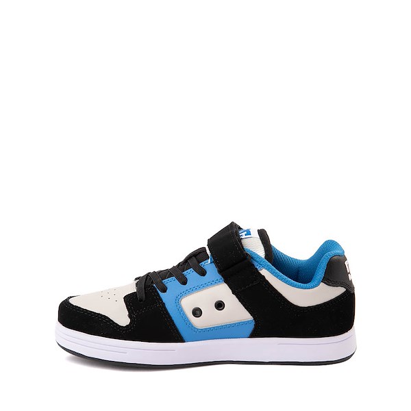 alternate view DC Manteca 4 Elastic Skate Shoe - Little Kid / Big Kid - Black / Blue / GreyALT1