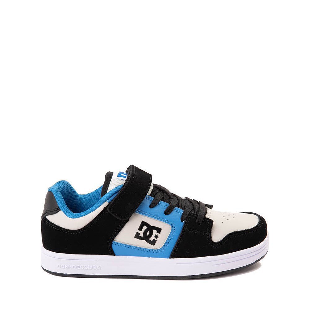 DC Manteca 4 Elastic Skate Shoe - Little Kid / Big Kid - Black / Blue / Grey