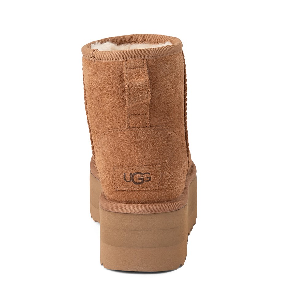 Womens UGG® Classic Mini Platform Boot - Chestnut