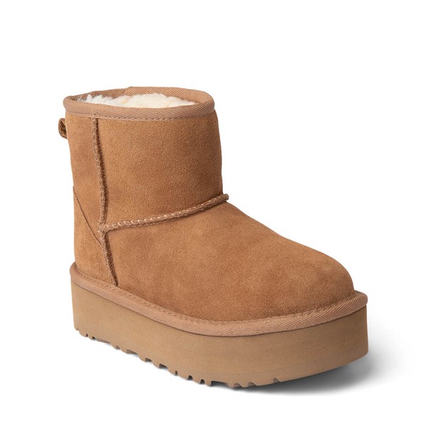 alternate view UGG® Classic Mini Platform Boot - Little Kid / Big Kid - ChestnutALT5