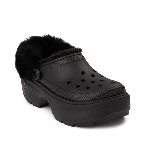 Platform crocs 2024 with fur